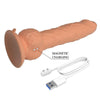 PRETTY LOVE - EREN DILDO VIBRADOR CON EMPUJE 20,5 CM Ø 4,5 CM COLOR NATURAL