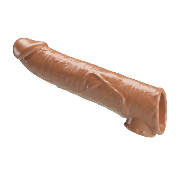 PRETTY LOVE - FUNDA EXTENSORA PARA PENE AJUSTABLE 26 CM Ø 4 CM COLOR MARRÓN