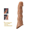 PRETTY LOVE - FUNDA EXTENSORA PARA PENE AJUSTABLE 28 CM Ø 4,5 CM COLOR MARRÓN