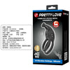 PRETTY LOVE - GOODWIN ANILLO VIBRADOR DOBLE PARA PENE RECARGABLE NEGRO