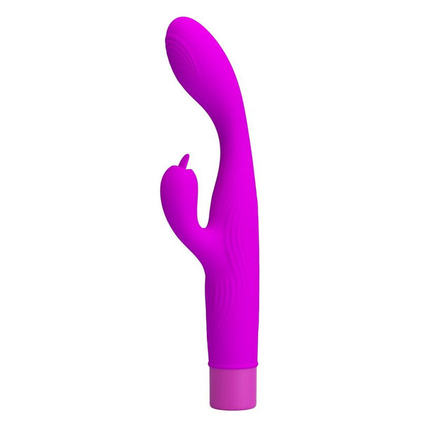 PRETTY LOVE - JENE VIBRADOR DOBLE ESTIMULACIÓN PARA PUNTO G Y CLÍTORIS MORADO