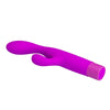 PRETTY LOVE - JENE VIBRADOR DOBLE ESTIMULACIÓN PARA PUNTO G Y CLÍTORIS MORADO