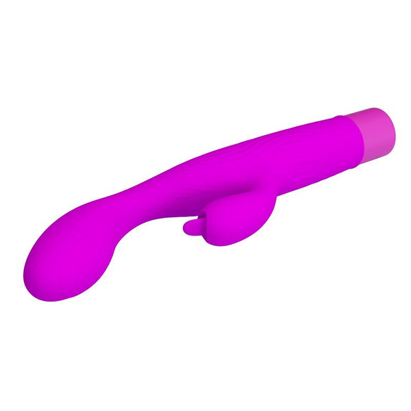 PRETTY LOVE - JENE VIBRADOR DOBLE ESTIMULACIÓN PARA PUNTO G Y CLÍTORIS MORADO