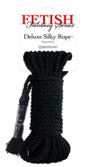FETISH FANTASY SERIES - CUERDA DE SEDA DELUXE NEGRA 9,75 M