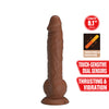 PRETTY LOVE - EREN DILDO VIBRADOR CON EMPUJE 20,5 CM Ø 4,5 CM MARRÓN