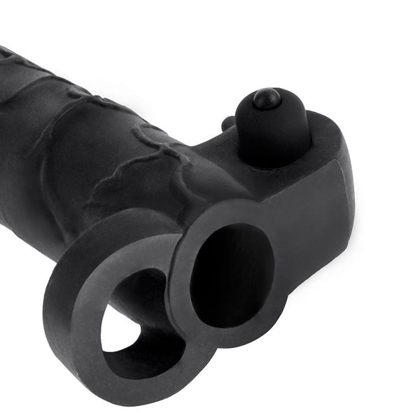 Extensión para el pene con vibrador real feel 2 negro