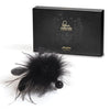 Bijoux pom pom plumero de plumas