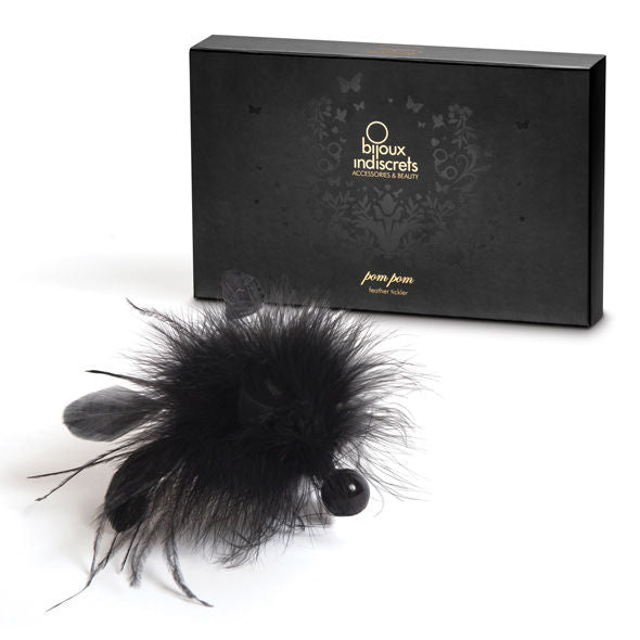 Bijoux pom pom plumero de plumas