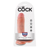 King 8 pene realístico natural 20.3 cm