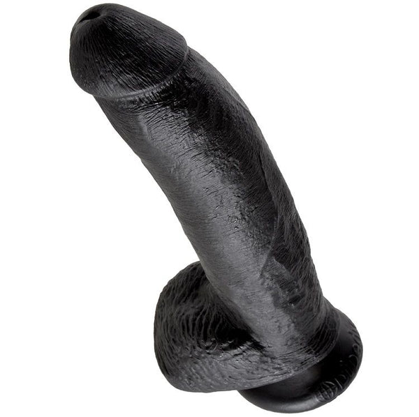 KING COCK - PENE REALISTICO NEGRO 22.9 CM