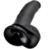 KING COCK - PENE REALISTICO NEGRO 22.9 CM