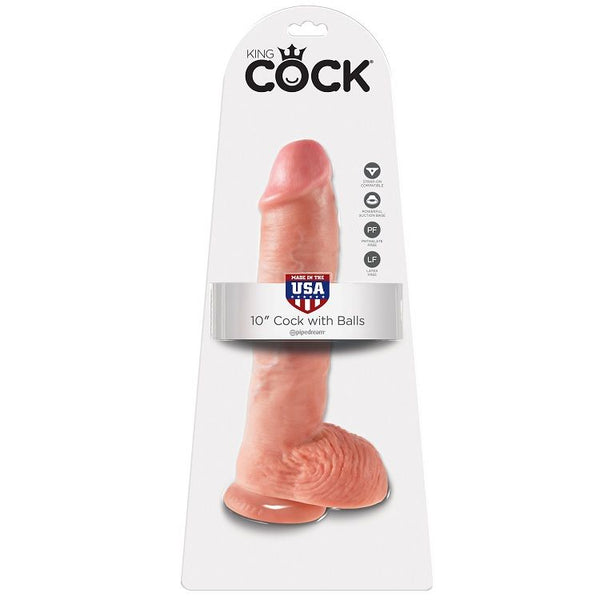 King 10 pene realístico natural 26.5 cm