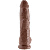 King 10 pene realístico marrón 26.5 cm