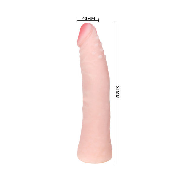 Baile dildo silicona tacto piel realístico 19 cm color caja aleatorio