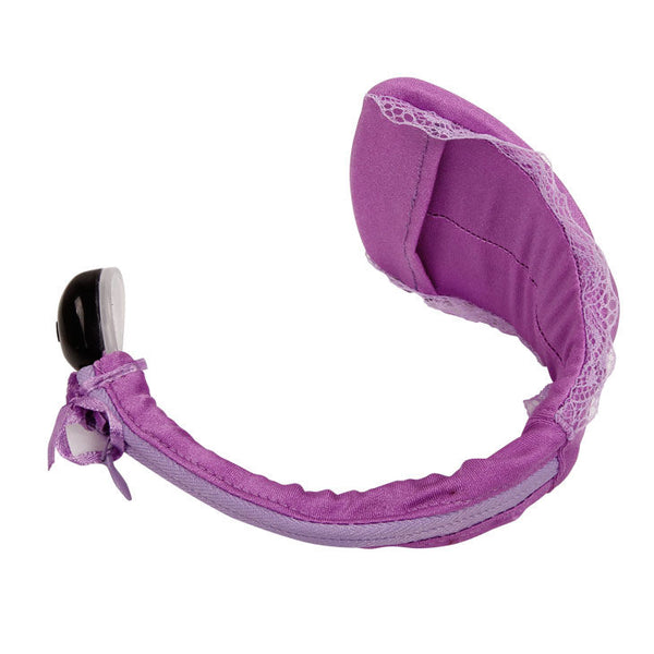 Tanga con vibrador con control remoto lila
