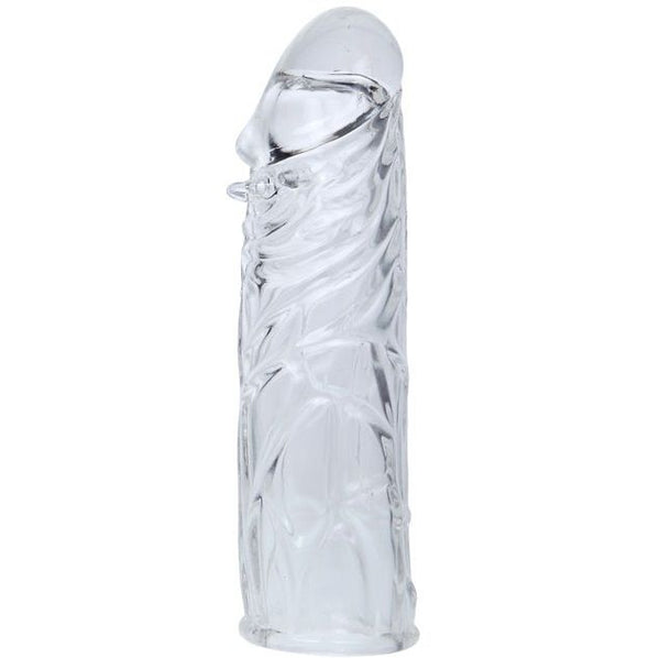 Baile funda lila para el pene en silicona adaptable 13 cm