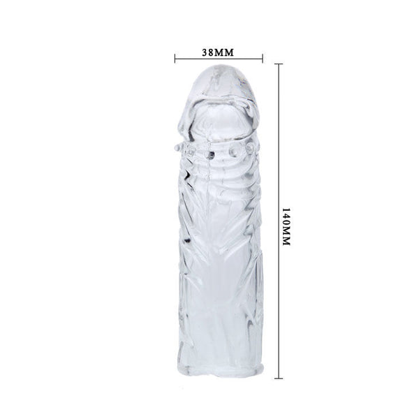 Baile funda lila para el pene en silicona adaptable 13 cm