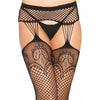 Leg medias en red con ligueros