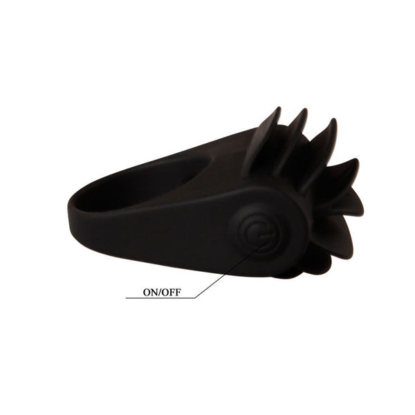 Chester anillo vibrador negro