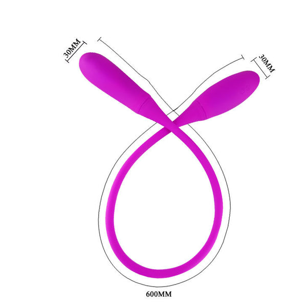 Smart snaky vibe vibrador 7 v con 3 tickling