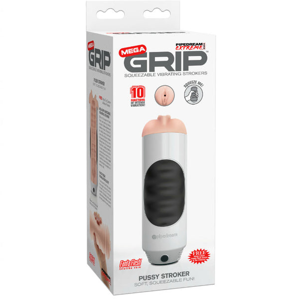 Pipedream mega grip vagina masturbador vibrador