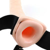 Arnés vibrador hueco 19 cm natural