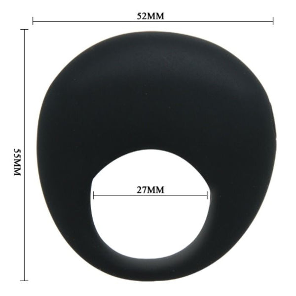 Trap anillo vibrador negro
