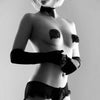 Bijoux burlesque cubrepezones brillantes con lazo