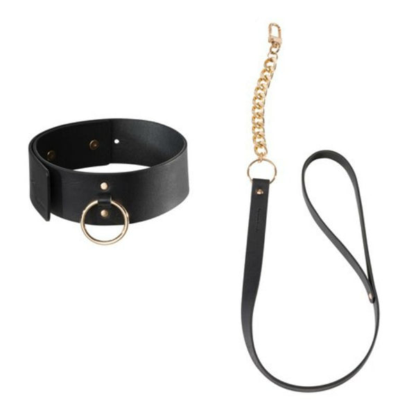 Bijoux collar con correa negro