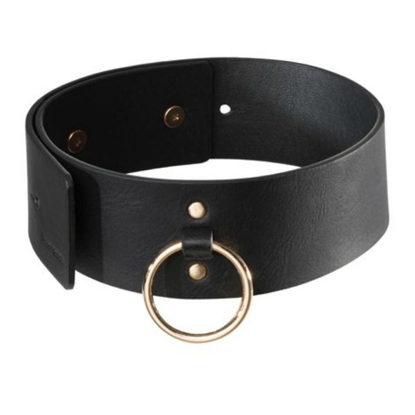 Bijoux collar con correa negro