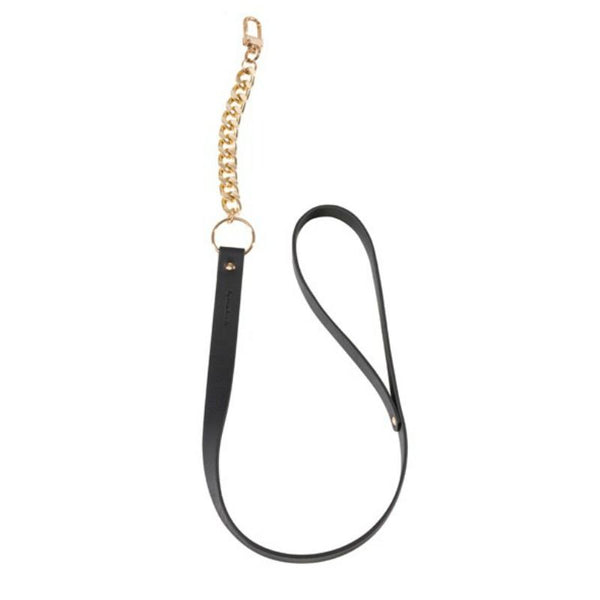 Bijoux collar con correa negro