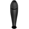 Pretty plug anal silicona forma pene y 12 modos vibración negro