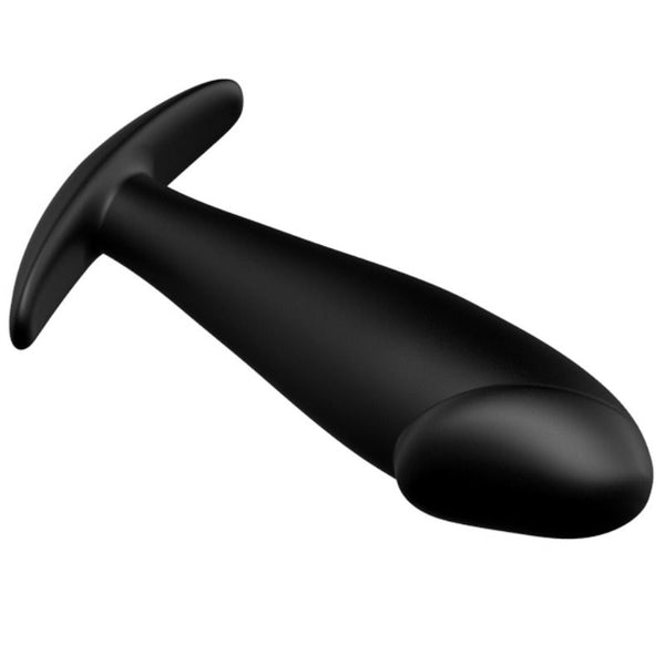 Pretty plug anal silicona forma pene y 12 modos vibración negro