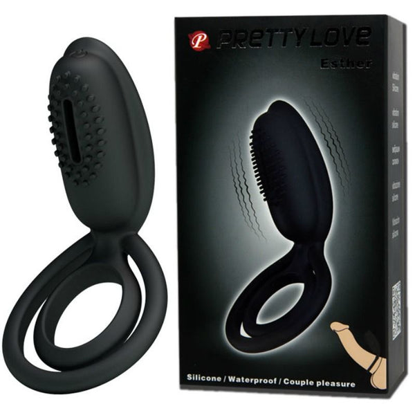 Esther anillo vibrador con estimulador