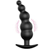 Pretty plug anal silicona estimulación extra y 12 modos vibración negro control remoto