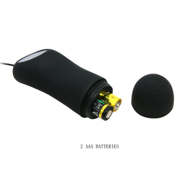 Pretty plug anal silicona 12 modos vibración negro