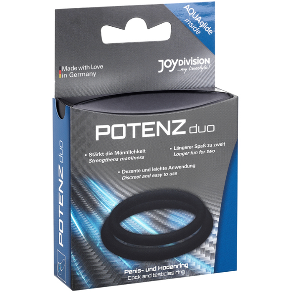 Joydivision anillos para pene negro m