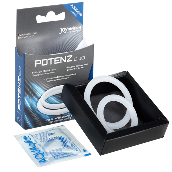 Joydivision anillos para pene blanco m
