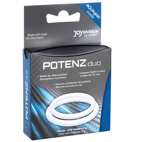 Joydivision anillos para pene blanco m