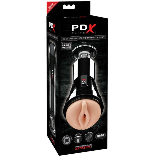 Pdx masturbador con vibración y efecto compresor