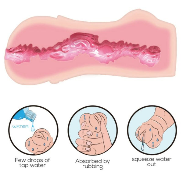 Crazy masturbador water skin vagina