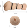 Crazy vagina masturbador con anillos