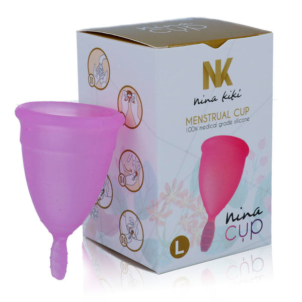 Nina copa menstrual lila talla l