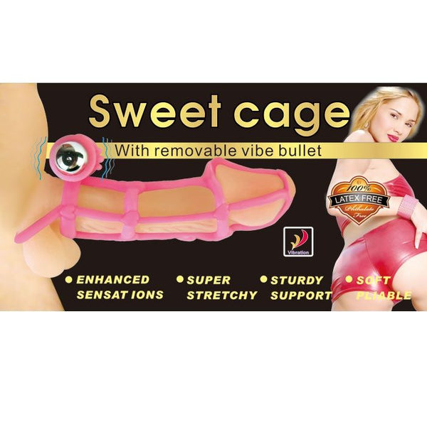 Baile sweet 10 ritmos funda y anillo silicona para el pene rosa