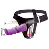 Baile arnés anal y vaginal femenino lila Punto G 17 cm