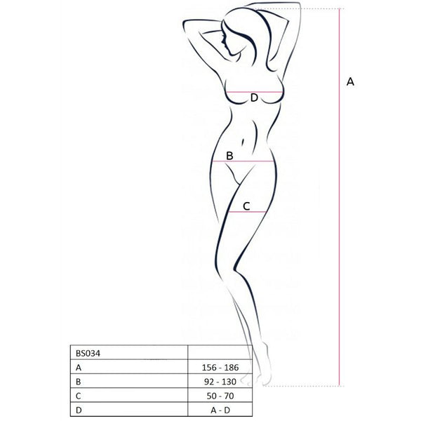Passion woman BS 034 body rojo talla única