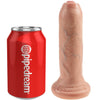 King dildo realístico uncut natural 15 cm