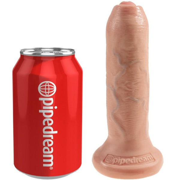 King dildo realístico uncut natural 15 cm