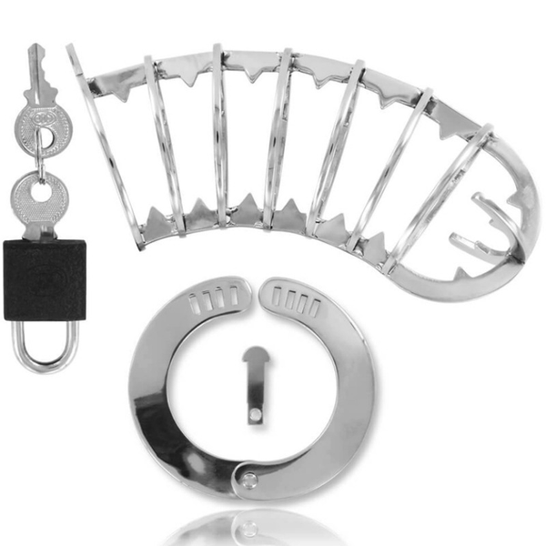 Metal jaula pene con cierre seguridad 14 cm
