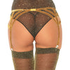 Leg liguero lurex dorado talla única